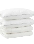 vidaXL Paplan és párna szett 3 db 240x260 cm Téli 450 GSM Gyapjú Fehér