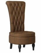 vidaXL Papucs fotel Barna 565 x 70 x 110 cm Műsuede Bőr