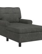 vidaXL PÁRÁS FOTEL Fekete Műbőr 91 x 157 x 91 cm