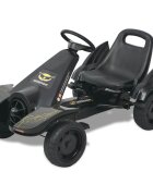 vidaXL pedálos gokart kocsi állítható üléssel fekete