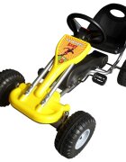 vidaXL pedálos gokart sárga