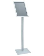 vidaXL Pedestal poszter állvány 32 x 27 x 119 cm Öntöttvas Ezüst
