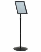 vidaXL Pedestal poszter állvány a4 PVC és Acél Fekete
