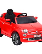 vidaXL piros elektromos gyerek autó Fiat 500