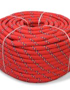 vidaXL piros polipropilén hajókötél 12 mm 50 m