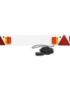 vidaXL piros utĂˇnfutĂłlĂˇmpa LED-izzĂłval 115 x 6 x 14 cm 12 V