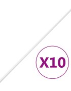 vidaXL PVC kábelcsatornák 15 x 10 mm 10 m