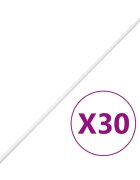 vidaXL PVC kábelcsatornák 15 x 10 mm 30 m