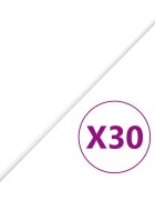 vidaXL PVC kábelcsatornák 30 x 20 mm 30 m