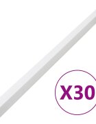 vidaXL PVC kábelcsatornák 33 x 33 mm 30 m