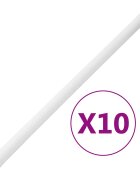 vidaXL PVC kábelcsatornák kapcsokkal Ø32 mm 10 m