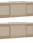 vidaXL Radiátor fedezék 2 db Sonoma Tölgy 205 x 205 x 815cm