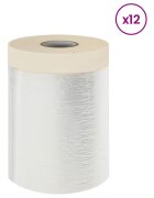 vidaXL Ragasztós Porszívólepedő 12 db Átlátszó 30 x 3300 cm HDPE