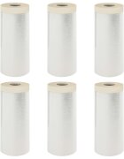 vidaXL Ragasztós Porszívólepedő 6 db Átlátszó 110 x 3300 cm HDPE