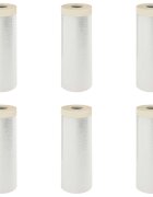 vidaXL Ragasztós Porszívólepedő 6 db Átlátszó 240 x 2000 cm HDPE