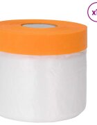 vidaXL Ragasztószalaggal ellátott porfólia 12 db Átlátszó 55 x 3300 cm