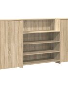 vidaXL recepciós pult sonoma tölgy 200x50x1035 cm szerelt fa