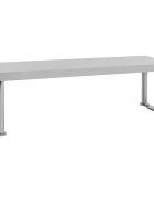 vidaXL rozsdamentes acél munkaasztal feletti polc 120 x 30 x 35 cm