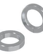 vidaXL Rugós mosó 2 pcs Fehér 13 x 2 mm Vas