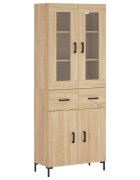 vidaXL sonoma tölgy szerelt fa magasszekrény 695 x 34 x 180 cm