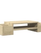 vidaXL sonoma tölgy szerelt fa monitorállvány tárolóval 70x27x15 cm