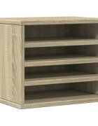 vidaXL sonoma tölgy színű szerelt fa asztali szervező 36x26x295 cm