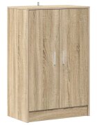 vidaXL sonoma tölgy színű szerelt fa cipősszekrény 60 x 35 x 92 cm