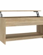 vidaXL sonoma tölgy színű szerelt fa dohányzóasztal 102x50x525 cm