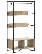 vidaXL sonoma tölgy színű szerelt fa ruhásszekrény 90 x 50 x 180 cm