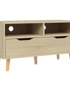 vidaXL sonoma tölgy színű szerelt fa TV-szekrény 90 x 40 x 485 cm