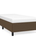 vidaXL sötétbarna szövet ágykeret matrac nélkül 80x200 cm