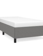 vidaXL sötétszürke szövet ágykeret matrac nélkül 80x200 cm
