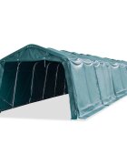 vidaXL sötétzöld elmozdítható PVC állattartó sátor 550 g/m² 33 x 16 m
