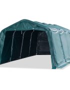 vidaXL sötétzöld elmozdítható PVC állattartó sátor 550 g/m² 33 x 64 m