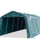 vidaXL sötétzöld elmozdítható PVC állattartó sátor 550 g/m² 33 x 8 m