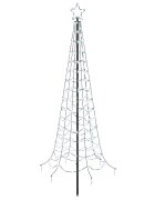 vidaXL Spirális LED karácsonyfa földbe szúrható tüskével EKENAS 180 cm