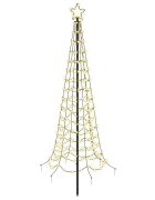 vidaXL Spirális LED karácsonyfa földbe szúrható tüskével EKENAS 180 cm