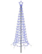 vidaXL Spirális LED karácsonyfa földbe szúrható tüskével EKENAS 180 cm