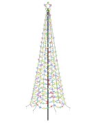 vidaXL Spirális LED karácsonyfa földbe szúrható tüskével EKENAS 250 cm