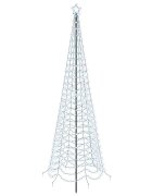 vidaXL Spirális LED karácsonyfa földbe szúrható tüskével EKENAS 300 cm