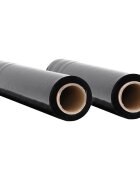 vidaXL stretch fólia 2 pcs fekete 17 μm 50 cm x 300 m
