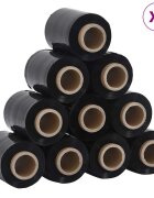 vidaXL stretch fólia 50 pcs fekete 23 μm 10 cm x 150 m
