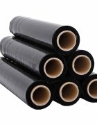 vidaXL stretch fólia 6 pcs fekete 20 μm 50 cm x 300 m