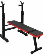 vidaXL Súly pad Fekete 1265 x 67 x 111 cm Porszórt acél