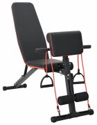 vidaXL Súly pad Fekete 131 x 41 x 100 cm Porszórt acél