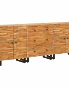 vidaXL Széf 3 db 60 x 33 x 75 cm Tömör Mangófát Barna