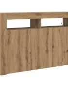 vidaXL Széf Artisan tölgy 116 x 30 x 75 cm Szerelt Fa