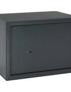vidaXL Széf doboz zárral Sötétszürke 35 x 25 x 25 cm Acél