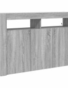 vidaXL Széf Szürke Sonoma 116 x 30 x 75 cm Szerelt Fa