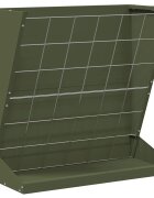 vidaXL Szénazsák Olajzöld 71 x 33 x 70 cm 5 kg Hidegen Hengerelt Acél
